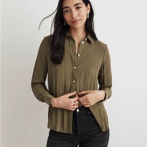 Madewell Olive Button Down Shirt